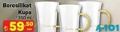 BOROSİLİKAT KUPA 350 ML